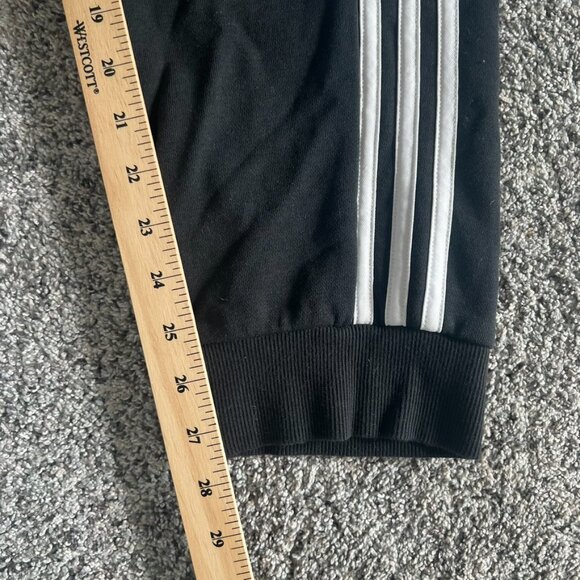 Adidas Track Pants Men’s XL 3 Stripes Black White - Picture 5 of 7